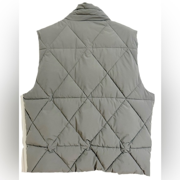 Bass Outdoor Men’s Quilted Puffer Vest XL Full Zip Sleeveless Jacket Gray - Picture 3 of 7